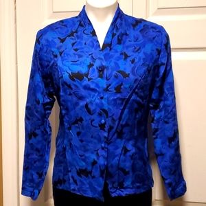 Country Sophisticates Petite by Pendleton Women's Floral Long Sleeve Top - 8